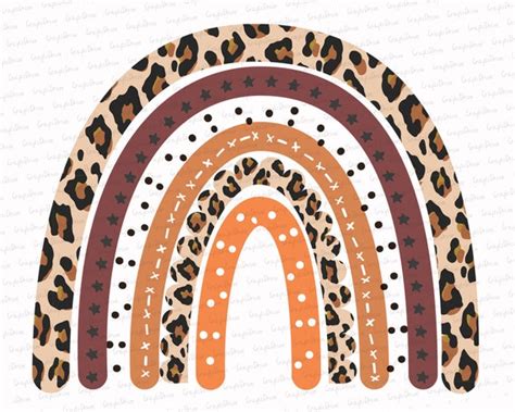 Cheetah Print Rainbow Leopard Rainbow PNG Clipart Instant | Etsy