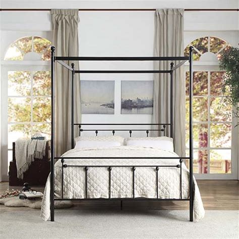 Metal Canopy Bed - The Furniture Shack - Discount Furniture & Mattresses