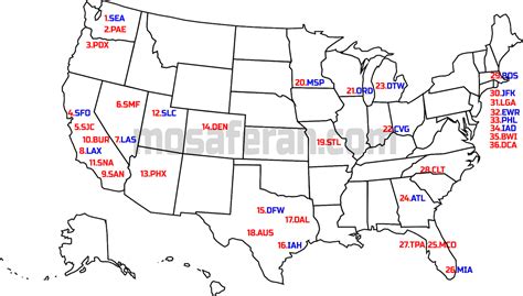 Airports In Us Map - Viola Jessamyn