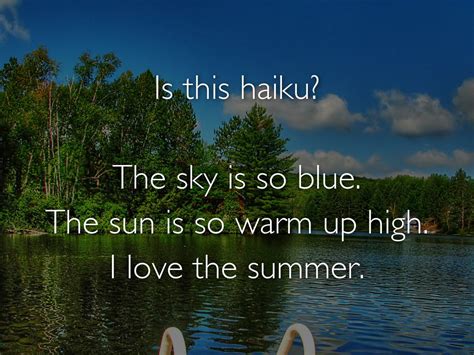 Funny Haiku Poems About Nature