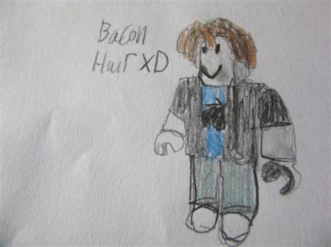 Roblox Bacon Hair drawing by PigeonRoblox on DeviantArt