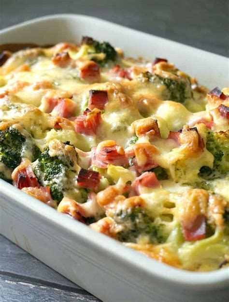 Cheesy Ham Broccoli Casserole - My Gorgeous Recipes