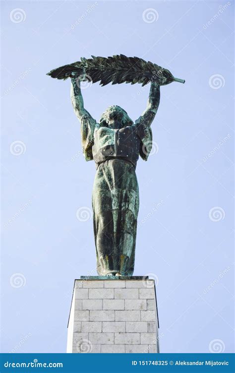 Statue of Liberty Gellert Hill Budapest - Hungary Stock Image - Image of magyar, hill: 151748325