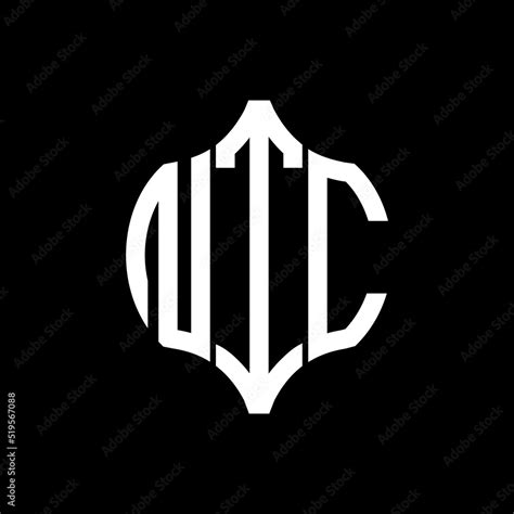 NTC letter logo. NTC best black background vector image. NTC Monogram logo design for ...