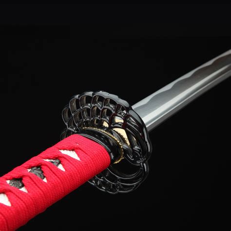 Red Katana | Handmade Real Japanese Katana Sword With Red Scabbard ...