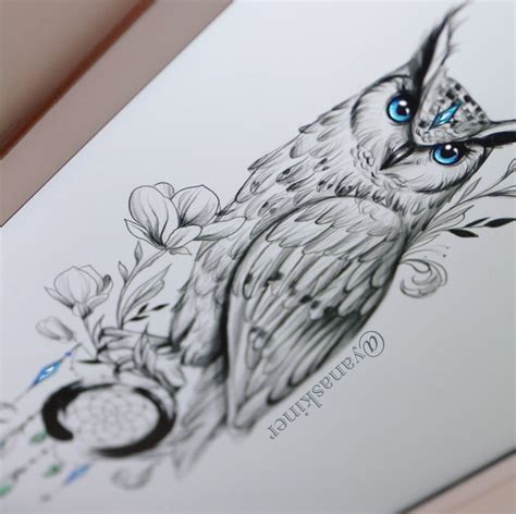 Owl tattoo sketch,owl tattoo,owl drawing in 2023 | Owl tattoo design, Cute owl tattoo, White owl ...