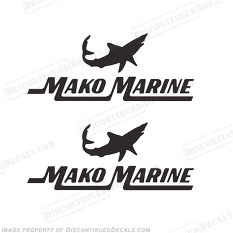 Mako 22" Boat Decals - (Set of 2) Any Color! - Style 1