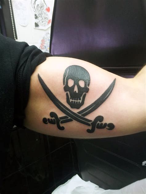 Aggregate 72+ jolly roger flag tattoo best - in.cdgdbentre