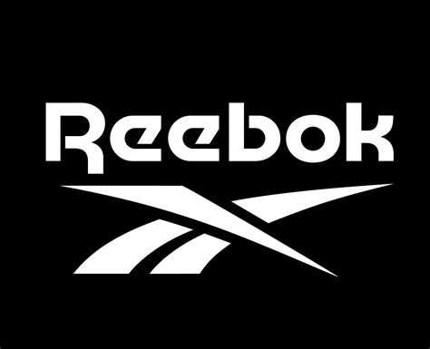 Reebok Brand Logo White Symbol Clothes Design Icon Abstract Vector Illustration With Black ...