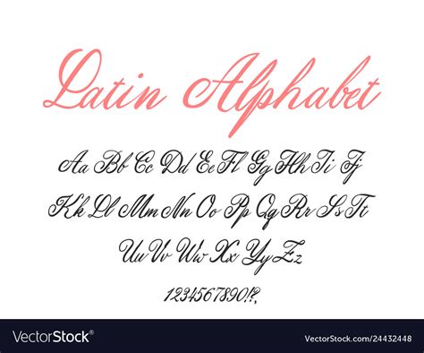 Latin Alphabet Calligraphy