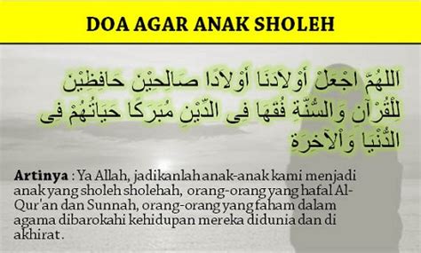 Doa Anak Sholeh Pintar Untuk Orang Tua Lengkap Beserta Artinya