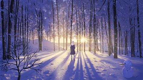 Beautiful Anime Wallpaper Winter