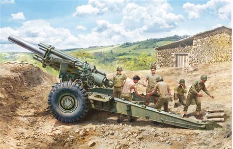 Italeri 6581 US WW2 M1 155mm Howitzer Gun Kit 1/35