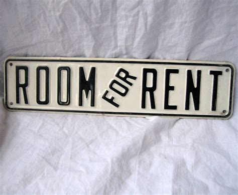 Vintage Room for Rent metal sign by hopeandjoyhome on Etsy