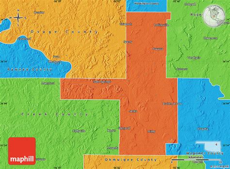 Political Map of Tulsa County