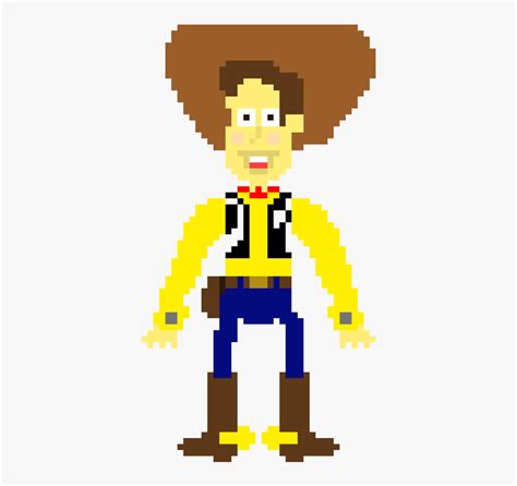 Toy Story Pixel Art Woody, HD Png Download - kindpng