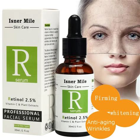 Face Facial Serum Vitamin C Retinol 2.5% Serum Firming Repair Skin Anti Wrinkle Anti Acne Anti ...