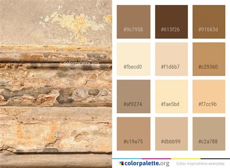 Wall Yellow Stone Color Palette | colorpalette.org