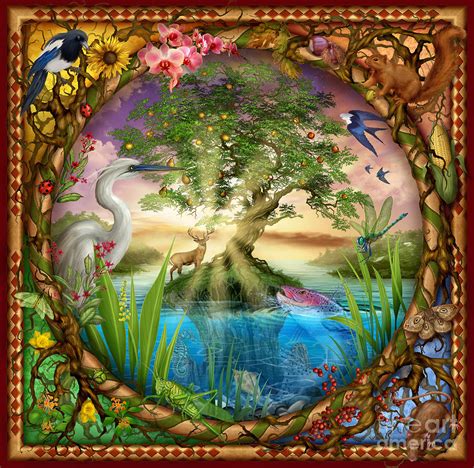 Tree of Life Digital Art by MGL Meiklejohn Graphics Licensing - Pixels