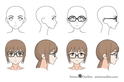 How to Draw Anime & Manga Glasses - AnimeOutline