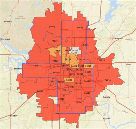 Over 75 percent of Tulsa County zip codes in the red zone for COVID-19