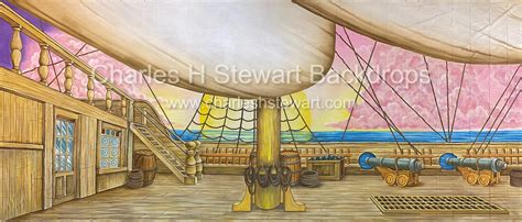 Pirate Ship Deck Backdrop For Rent by Charles H. Stewart