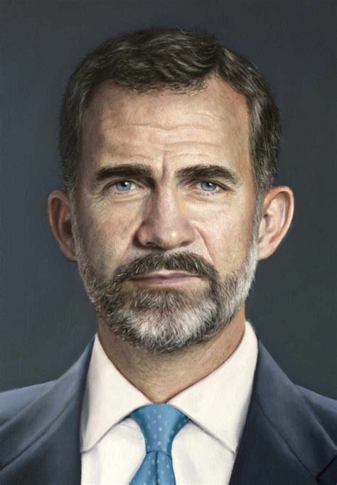 Retrato hiperrealista del rey Felipe VI