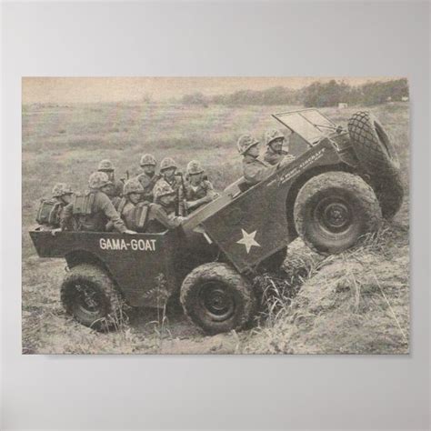 1961 Military history GAMA-GOAT Poster | Zazzle.ca