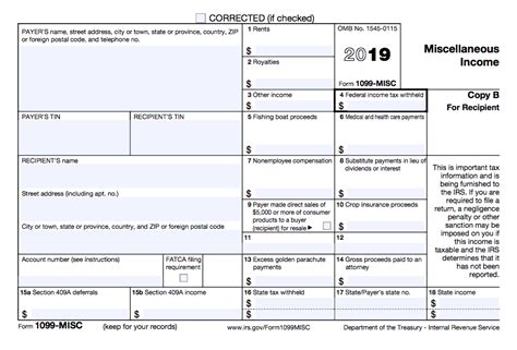 Blank 1099 Misc Form Printable - Printable Forms Free Online