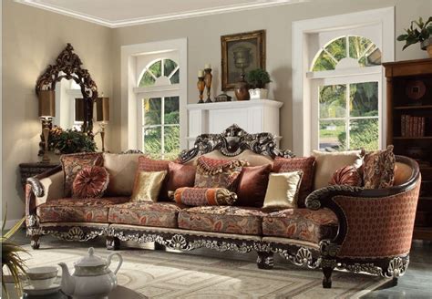 HD 111 Homey Design upholstery living room set Victorian, European & Classic design Sofa Set