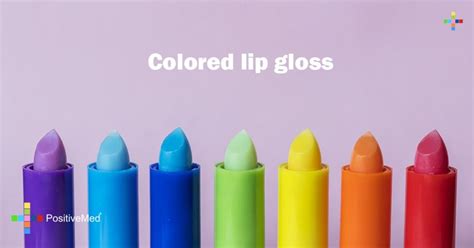 Colored lip gloss