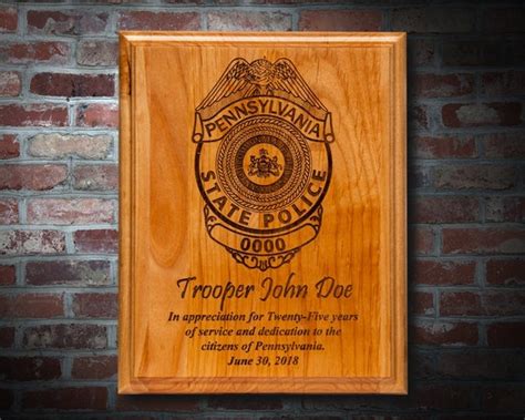 Police Appreciation Plaque - Etsy