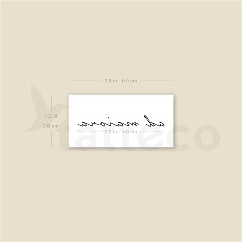 Ad Maiora Temporary Tattoo - Set of 3 – Tatteco