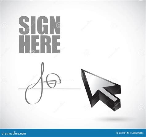 Pen Sign Here Signature Line Contract Agreement Stock Photography | CartoonDealer.com #56871014