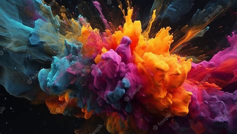 Premium Photo | Happy holi festivals paint splash