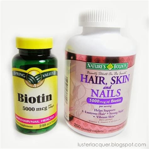 Luster Lacquer: Biotin Supplements - Comparison Review