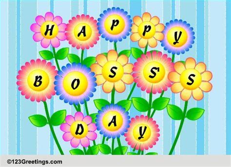 Happy Boss's Day! Free Happy Boss's Day eCards, Greeting Cards | 123 Greetings