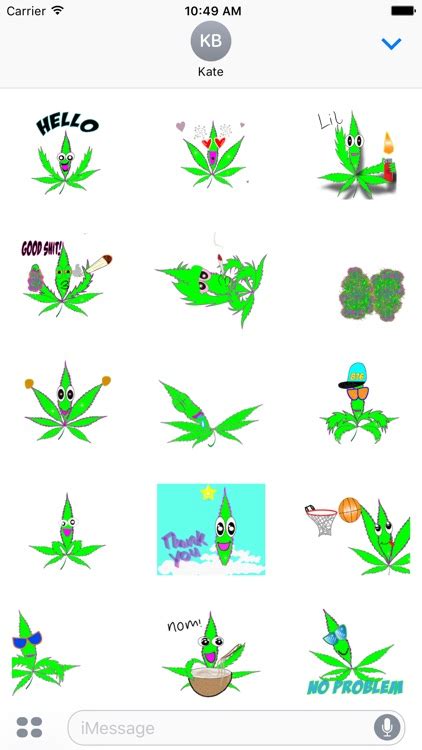 Geafus 420 Animated Weed Emoji by Dean Jackson