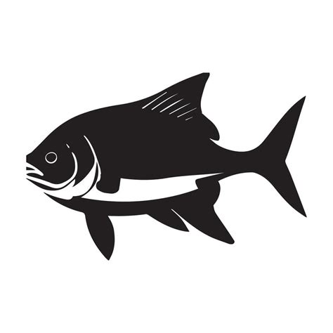 Fish Silhouette vector illustration 25751301 Vector Art at Vecteezy