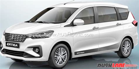 New Maruti Ertiga MPV for India white colour top-end variant reveals ...