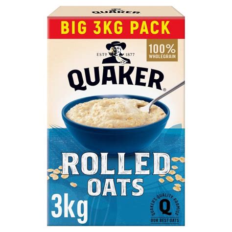 Quaker Rolled Oats 100% Wholegrain - 4x3kg