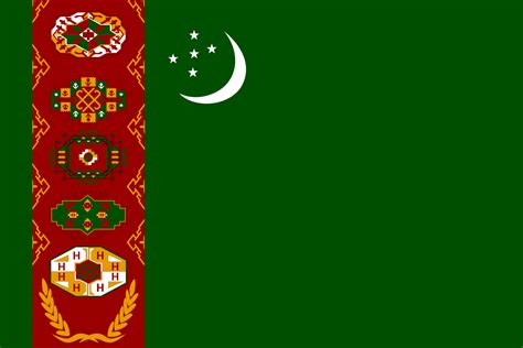 Turkmenistan Flag Pictures