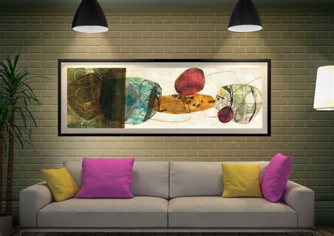 Stacked Framed Canvas Abstract Panoramic Art | Online Gallery Sale AU