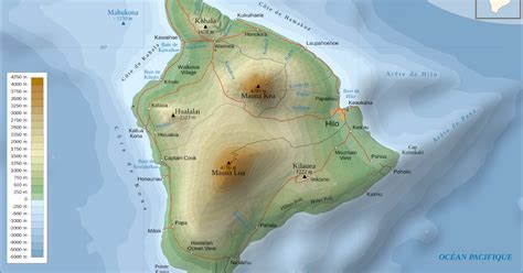 Topographic Map Of Hawaii