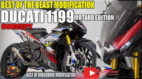 DUCATI 1199 MOTARD EDITION CONCEPT (UNDERBONE MODIFICATION) - YouTube