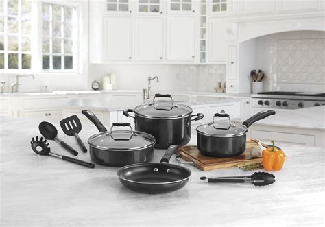 Cuisinart 11pc Non-Stick Aluminum Cookware Set – BrickSeek