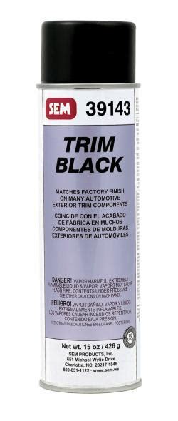 SEM Paints 39143 Trim Black, 15oz Aerosol