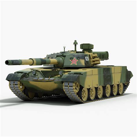 3d chinese type 98 battle tank model