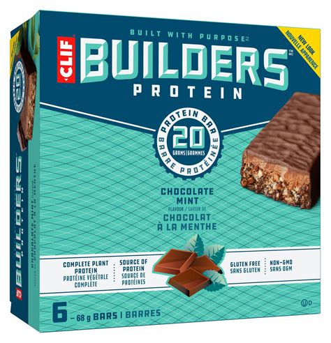 CLIF Builder's Protein Chocolate Mint Bars | Walmart Canada