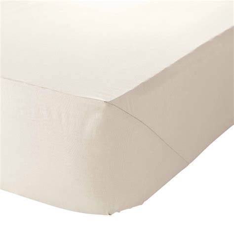 Small Double 4ft Fitted Sheet Fully Elasticated 12" Deep Cream 200Tc P — factory2u.co.uk